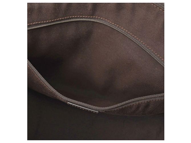 Gucci A4 Tote Bag aus GG-Canvas Schwarz Dunkelbraun - Ansicht 6