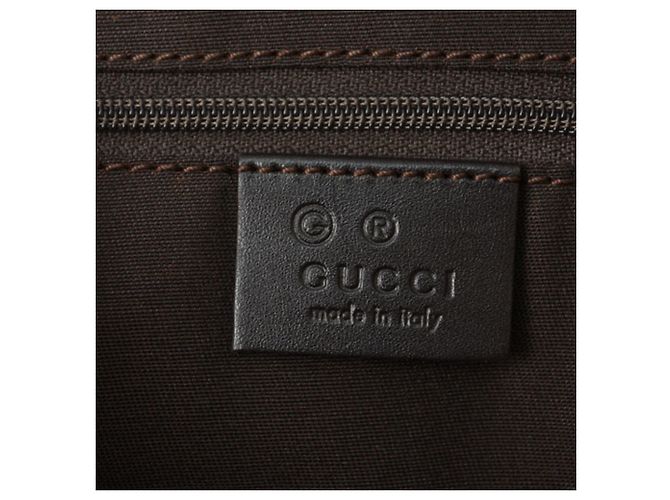 Gucci A4 Tote Bag aus GG-Canvas Schwarz Dunkelbraun - Ansicht 7
