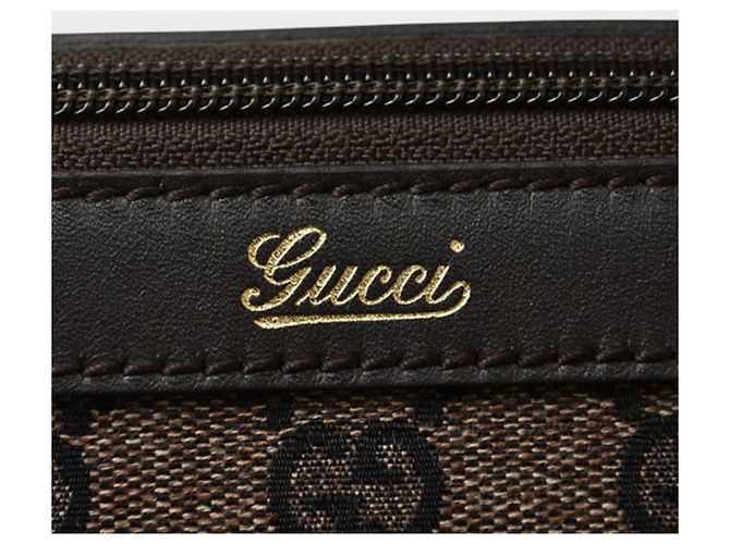 Gucci A4 Tote Bag aus GG-Canvas Schwarz Dunkelbraun - Ansicht 8