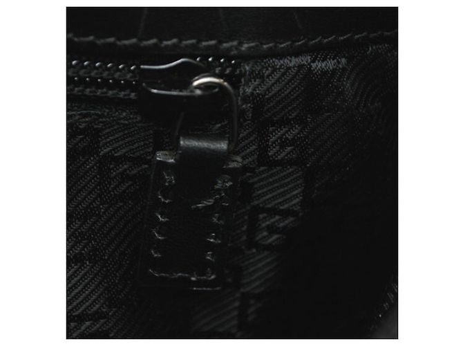 Gucci A4 Tote Bag aus GG-Canvas Schwarz Dunkelbraun - Ansicht 9