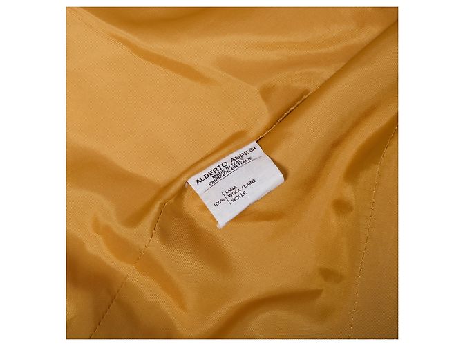 Blazer Aspesi de lana amarillo con cuello negro - vista 9