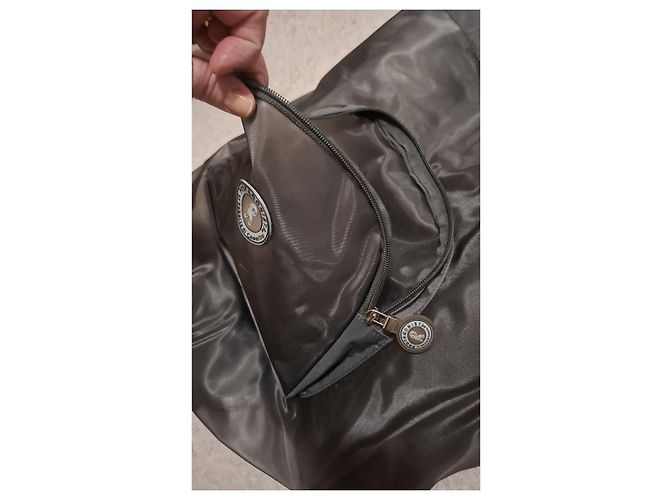 Borsa a zaino in nylon grigio Roberta di Camerino - vista 16