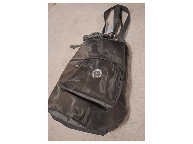 Borsa a zaino in nylon grigio Roberta di Camerino - vista 3
