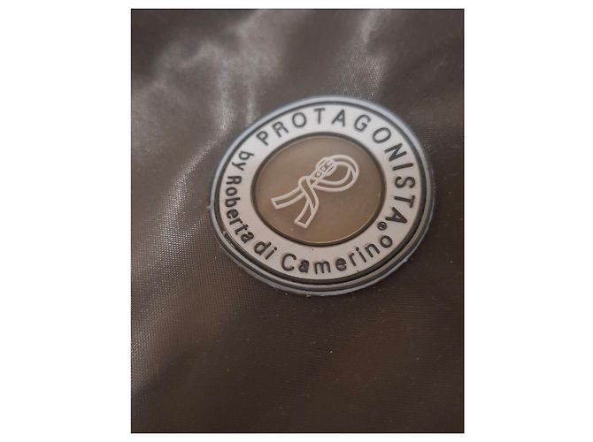Borsa a zaino in nylon grigio Roberta di Camerino - vista 6