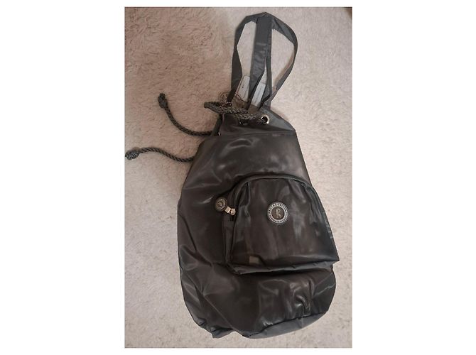 Borsa a zaino in nylon grigio Roberta di Camerino - vista 8