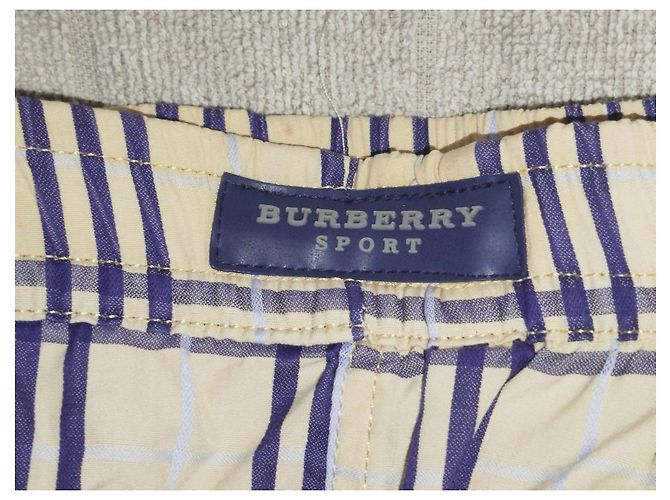 Burberry Check Swim Shorts Beige Dark blue - view 4
