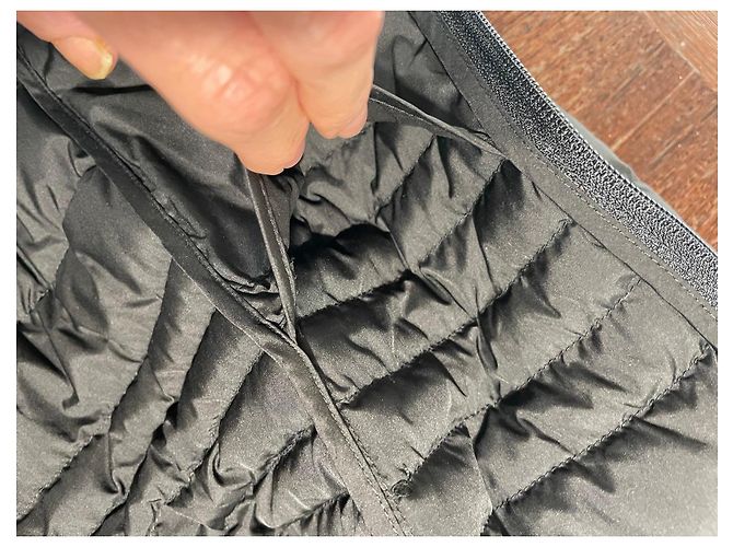 Jaqueta acolchoada Emporio Armani EA7 Preto - vista 11