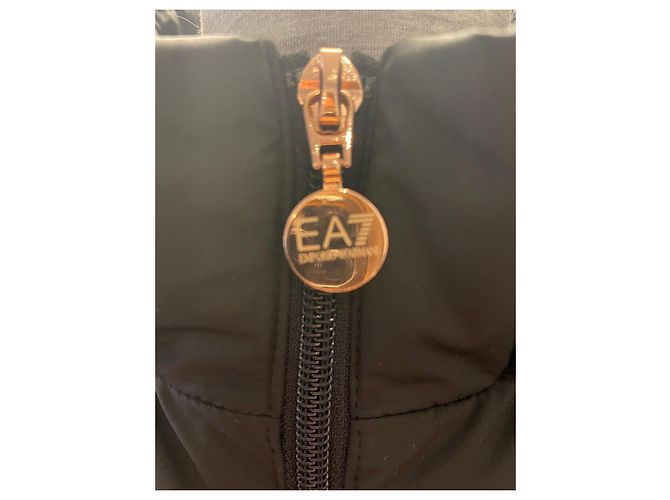 Jaqueta acolchoada Emporio Armani EA7 Preto - vista 3