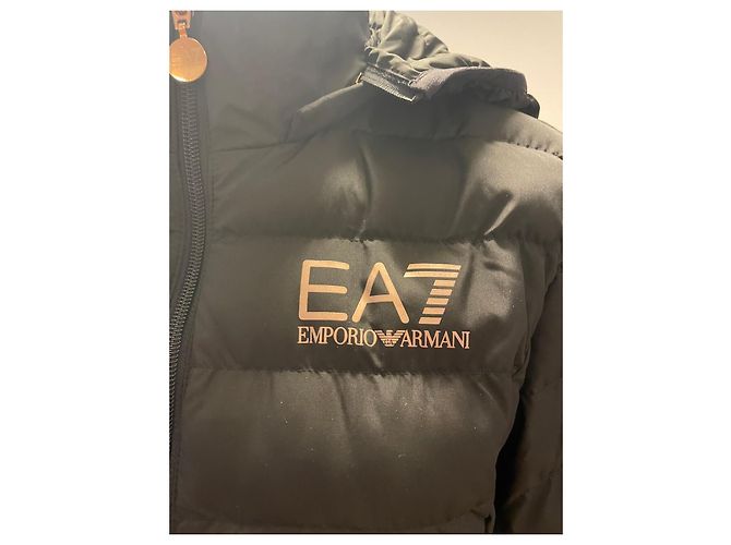 Jaqueta acolchoada Emporio Armani EA7 Preto - vista 4