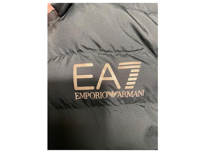 Jaqueta acolchoada Emporio Armani EA7 Preto - vista 6