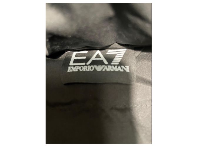Jaqueta acolchoada Emporio Armani EA7 Preto - vista 7