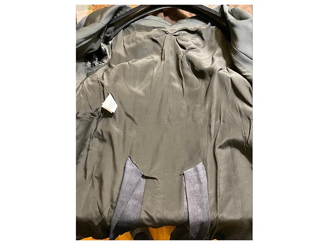 Abito blazer in misto cotone e seta nera Moschino con bottoni in perla Nero - vista 15