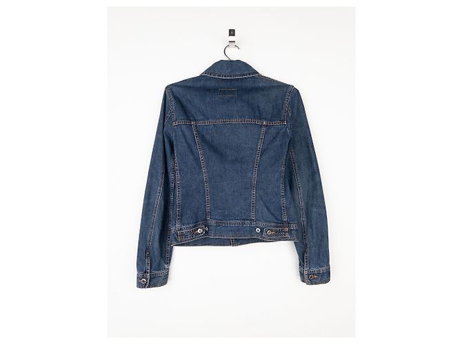 Chaqueta de mezclilla trucker con strass de los 2000 de Dolce & Gabbana Azul - vista 2