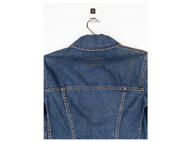Chaqueta de mezclilla trucker con strass de los 2000 de Dolce & Gabbana Azul - vista 6