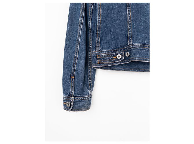 Chaqueta de mezclilla trucker con strass de los 2000 de Dolce & Gabbana Azul - vista 7
