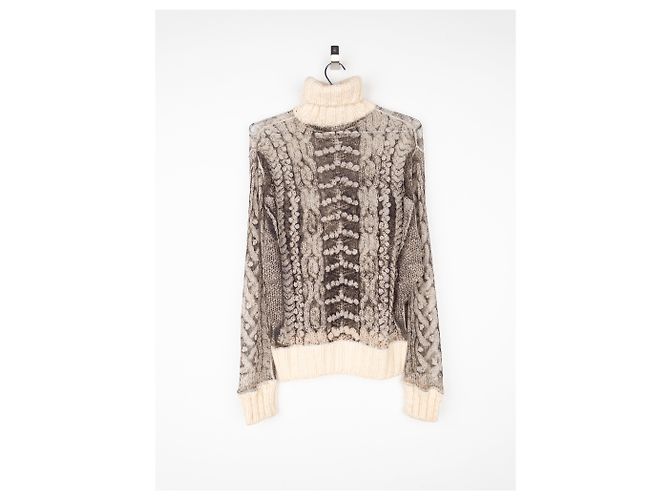 Jean Paul Gaultier AW04 Trompe Loeil Fischerstrickpullover - Ansicht 2