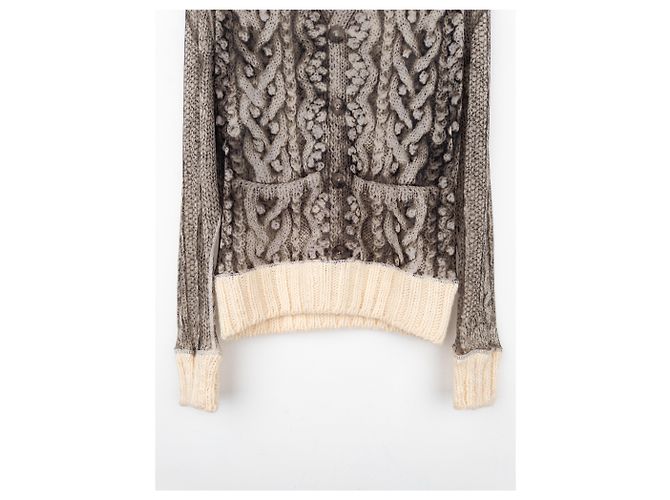 Jean Paul Gaultier AW04 Trompe Loeil Fischerstrickpullover - Ansicht 4