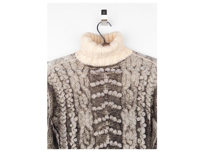 Jean Paul Gaultier AW04 Trompe Loeil Fischerstrickpullover - Ansicht 9