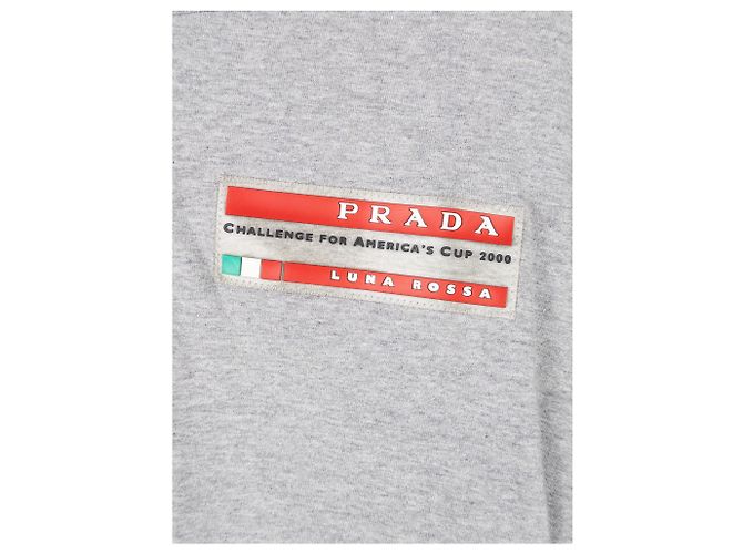 Camicia a maniche lunghe Prada Luna Rossa degli anni 2000 per la Coppa America di Vela Grigio - vista 5