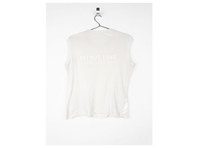 Camiseta sin mangas con estampado de logo Union-Jack Helmut Lang SS97 Blanco - vista 2