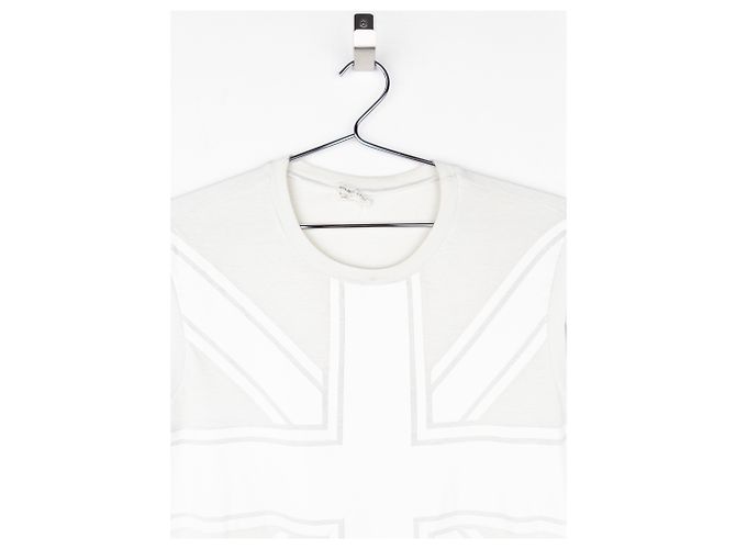 Camiseta sin mangas con estampado de logo Union-Jack Helmut Lang SS97 Blanco - vista 3