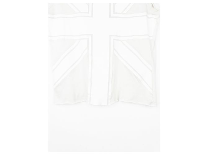 Camiseta sin mangas con estampado de logo Union-Jack Helmut Lang SS97 Blanco - vista 4