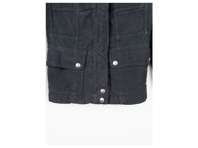 Dior di Galliano AW04 Giacca da Campo M-65 Hardcore Star con Zip Grigio - vista 7