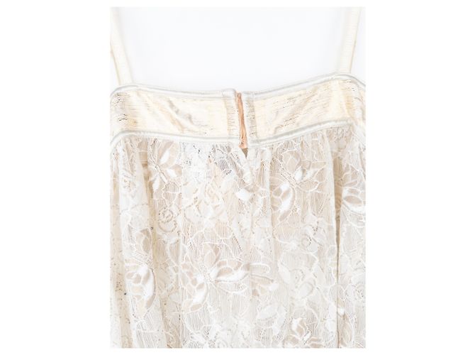 Top bustier de encaje dorado con mariposa de los 2000 de Dolce & Gabbana - vista 5