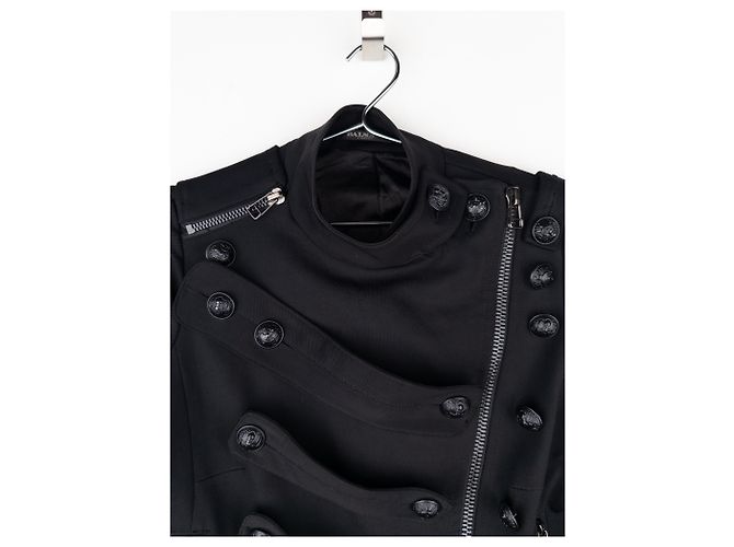 Giacca Biker Napoleone Balmain di Decarnin anni 2010 - vista 4