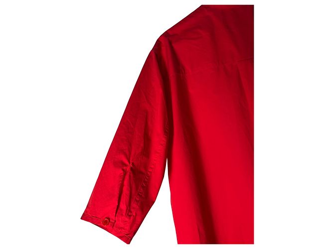 Camisa Casey-Casey Roja de Algodón Lavado Oversize - vista 5