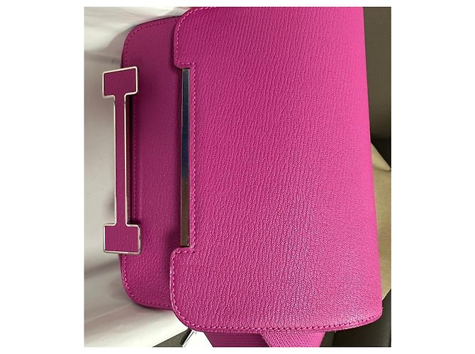 Borsa Hermès Geta Magnolia in pelle di capra Mysore - vista 13