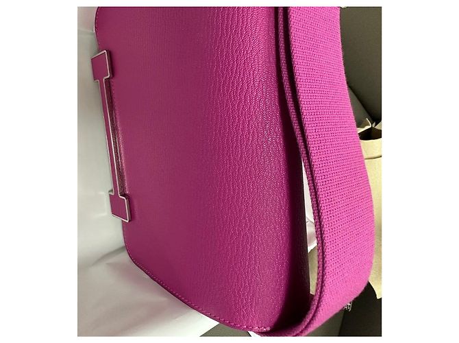 Borsa Hermès Geta Magnolia in pelle di capra Mysore - vista 14