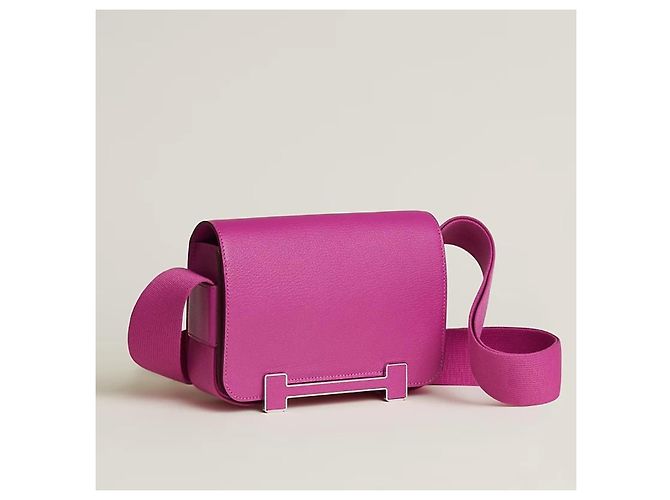 Borsa Hermès Geta Magnolia in pelle di capra Mysore - vista 2