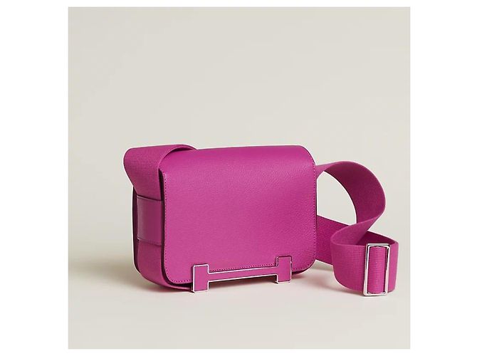 Borsa Hermès Geta Magnolia in pelle di capra Mysore - vista 4