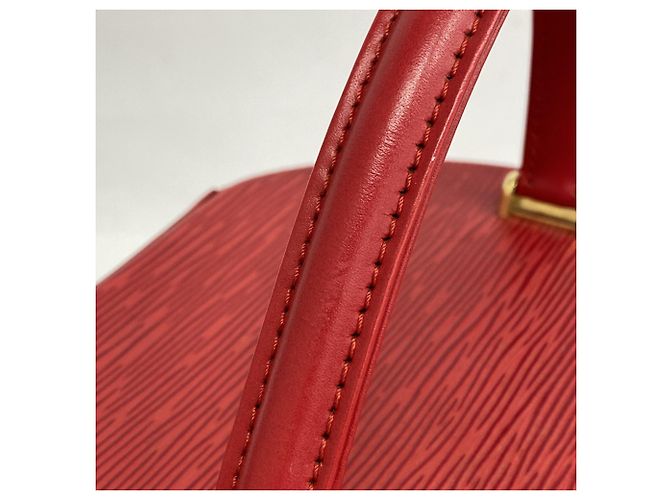 Louis Vuitton Epi Cannes Handtasche Rot - Ansicht 10