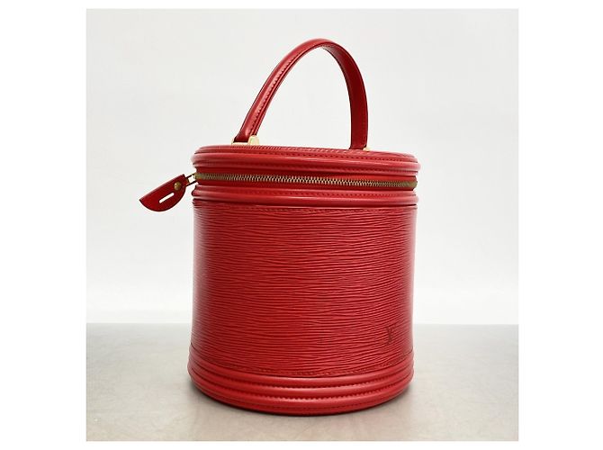 Louis Vuitton Epi Cannes Handtasche Rot - Ansicht 2