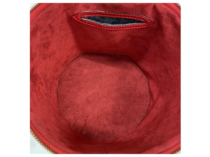 Louis Vuitton Epi Cannes Handtasche Rot - Ansicht 4