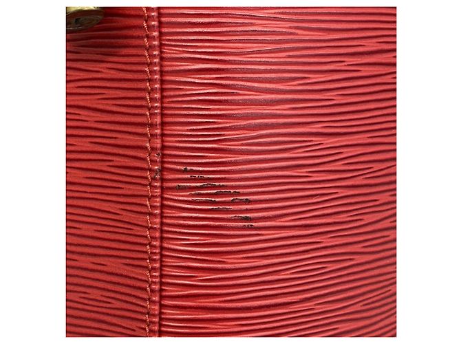 Louis Vuitton Epi Cannes Handtasche Rot - Ansicht 7