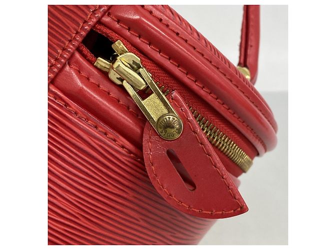 Louis Vuitton Epi Cannes Handtasche Rot - Ansicht 9