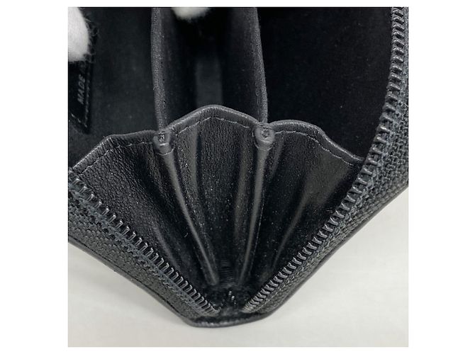 Boy Monedero de piel de ternera granulada negra Chanel Negro - vista 6