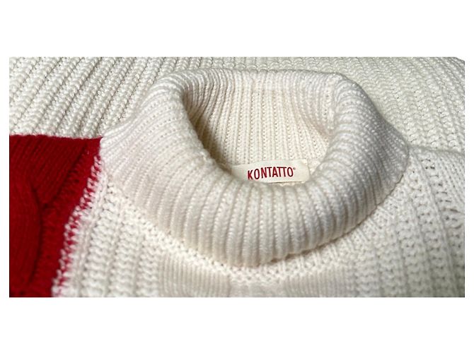 Autre Marque Kontatto Pullover Wolle Acryl Mehrfarbig M Mehrfarben - Ansicht 4
