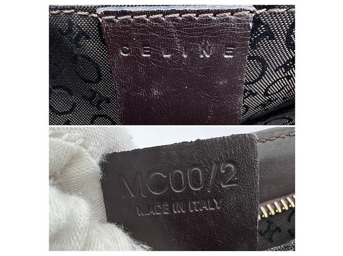 Céline Vintage braune C Macadam Canvas kleine Eimer Tasche - Ansicht 5