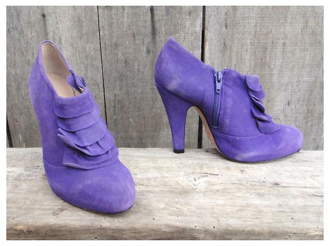 Autre Marque Botines Cosmoparis Sopera de ante morado Púrpura - vista 2