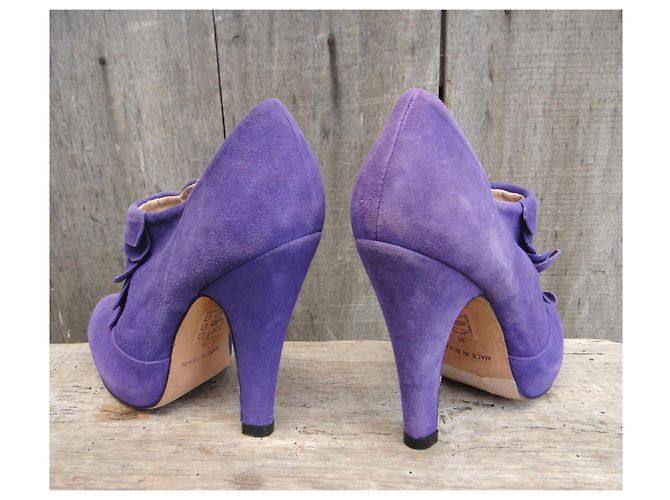 Autre Marque Botines Cosmoparis Sopera de ante morado Púrpura - vista 4
