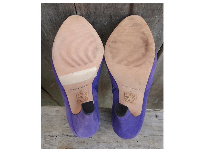 Autre Marque Botines Cosmoparis Sopera de ante morado Púrpura - vista 5