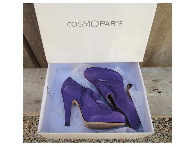 Autre Marque Botines Cosmoparis Sopera de ante morado Púrpura - vista 6