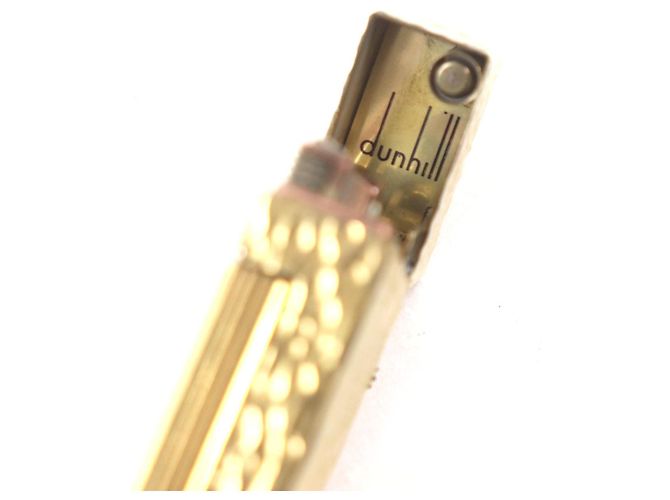 Alfred Dunhill Briquet logo à motif intégral Dunhill Square Doré - vue 6