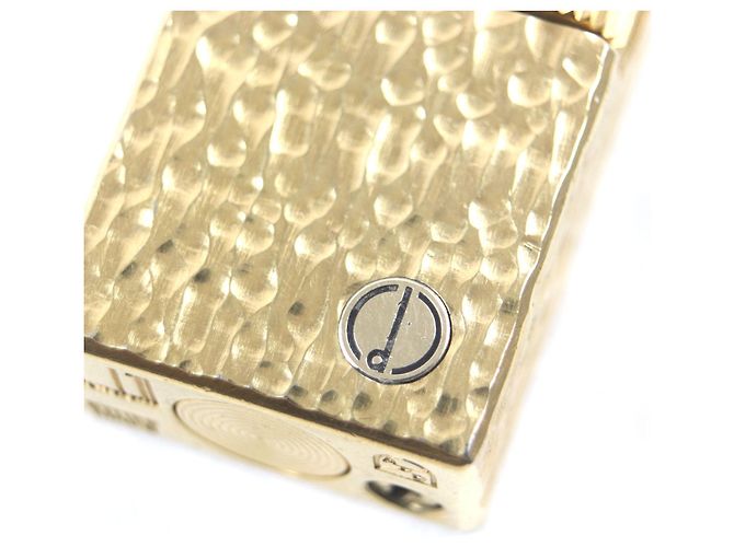 Alfred Dunhill Briquet logo à motif intégral Dunhill Square Doré - vue 7