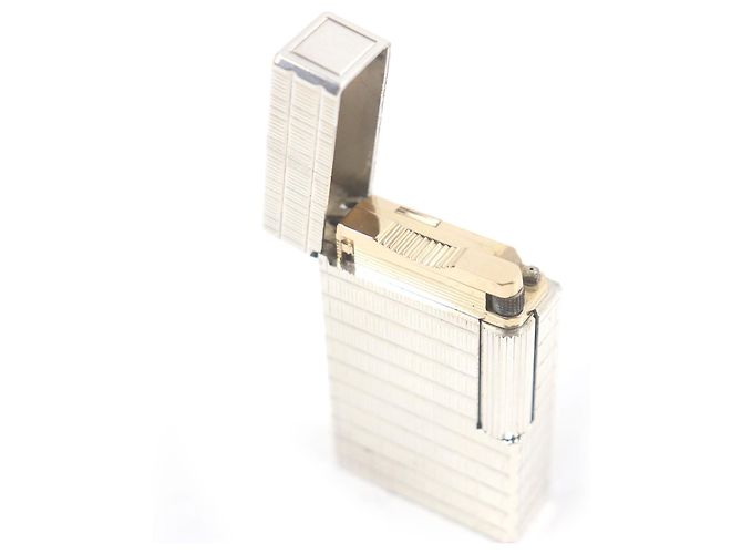 Autre Marque Dupont Line 1 Long Block Check Silver Lighter Silvery - view 3