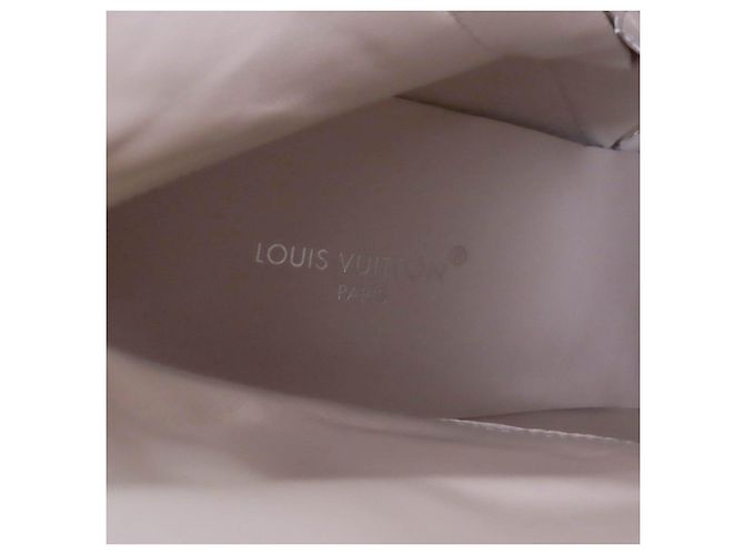 Leder-Ankle-Boots mit LV-Logo von Louis Vuitton Schwarz Weiß - Ansicht 9